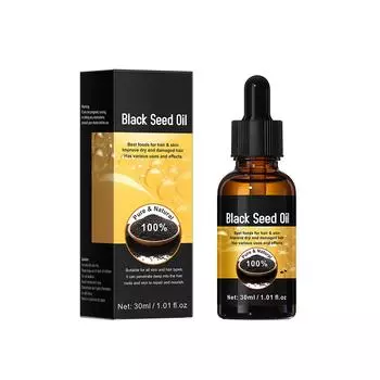 Масло черного тмина, питание для волос, ресниц и бровей, многофункциональное масло черного тмина 30 мл One Size