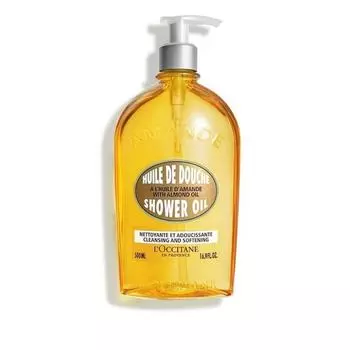 Масло для душа L Occitane Cleansing Softing Almond Shower Oil 500 мл_Теплая ваниль