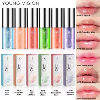 Масло для губ Candy Color Sexy Peppermint Lip Oil Увлажнение и увлажнение губ Осветление морщин на губах и предотвращение сухости и трещин на губах Масло для губ Макияж для губ 01#