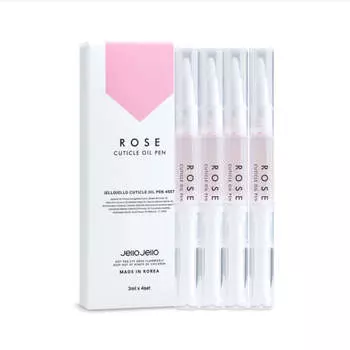 Масло для кутикулы JelloJello Pen Rose 3 мл*4 шт/8 шт 4Pcs
