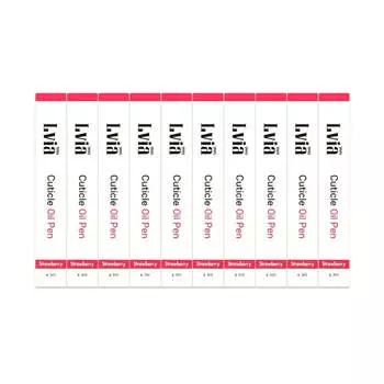 Масло для кутикулы Lvia, клубника, 3 мл*10 шт.