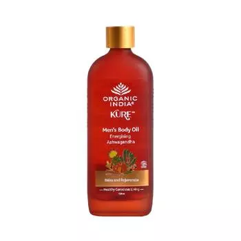 Масло для мужчин с Ашвагандой: повышение энергии (120 мл), Men`s Body Oil Energising Ashwagandha, Organic India