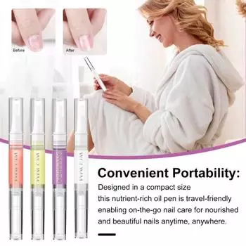 Масло для роста ногтей, омолаживающее питательное масло для ногтей, для роста и укрепления, масло для кутикулы, компактная масляная кисточка для питания на ходу Osmanthus