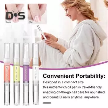 Масло для роста ногтей, омолаживающее питательное масло для ногтей, для роста и укрепления, масло для кутикулы, компактная масляная кисточка для питания на ходу Osmanthus