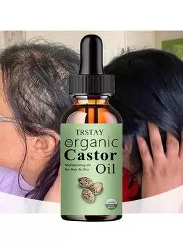 Масло для роста ресниц и бровей, эфирные масла для бровей, эссенция против алопеции, касторовое масло, органическое, 100% чистое 5ml