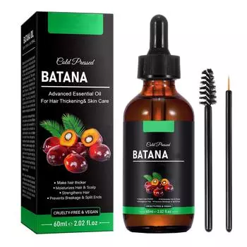 Масло для роста волос BatanaМасло для роста волосМасло для волосСтимулирует рост волос BatanaУвлажняет и устраняет сухость 60 мл белый