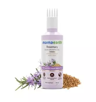 Масло для роста волос Mamaearth Rosemary с розмарином и мети-дана для стимулирования роста волос - 150 мл 150 ml