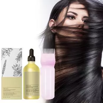 Масло для роста волос Масло для укрепления волос Мята Питательное масло для поврежденных волосяных фолликулов Для роста волос с корневым кардером 50 мл белый