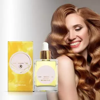 Масло для склеивания волос Питательное и формирующее волосы с маслом для укладки волос, придающее блеск и уменьшающее пушистость, Легкое масло для укладки волос 30 мл One Size жёлтый