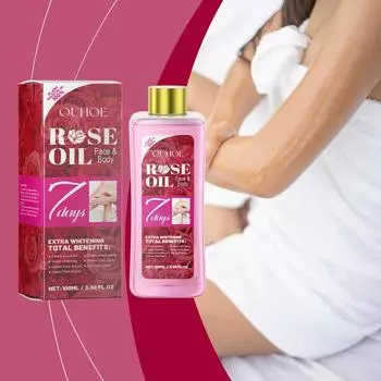 Масло для тела OUHOE Rose для снятия сухости кожи, увлажняющее массажное масло для кожи тела, аромат розы, укрепляющее, омолаживающее, улучшающее тип кожи 100ml