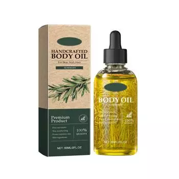 Масло для тела «Розмарин» ручной работы 60 мл Питает и ухаживает за кожей Массажирует и увлажняет кожу всего тела One Size