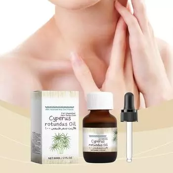 Масло для удаления волос Cyperus Rotundus Масло для удаления волос Cyperus Rotundus Растительное увлажняющее питательное масло для тела 60 мл One Size