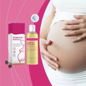 Масло для ухода за кожей после родов, сыворотка от шрамов и растяжек, питает и улучшает текстуру кожи, подходит для всех типов кожи 100 мл One Size