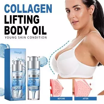 Масло для ухода за телом с коллагеном восстанавливает дряблость тела, морщины и линии шеи, укрепляет, разглаживает и смягчает кожу 15ml