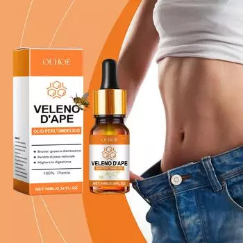 Масло для ухода за телом с пчелиным ядом Гиалуроновая кислота увлажняет и питает кожу Улучшает эластичность кожи и уменьшает целлюлит 10ml