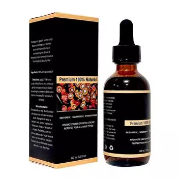 Масло для ухода за волосами эффективно уменьшает ломкость и выпадение волос60 мл чёрный