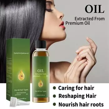 Масло для ухода за волосами делает волосы более гладкими, избавляет от сухости и секущихся кончиков, придает волосам блеск, 120 мл One size зелёный