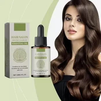 Масло для ухода за волосами Hair Balance для улучшения состояния сухих и поврежденных волос и глубокого питания кончиков волос, 30 мл зелёный