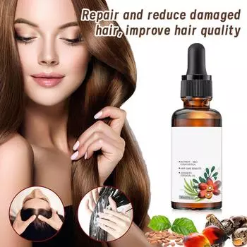 Масло для ухода за волосами и роста ресниц Batana питает и насыщает волосы, делая их мягкими и гладкими Уход за волосами для девочек 30 мл One Size белый