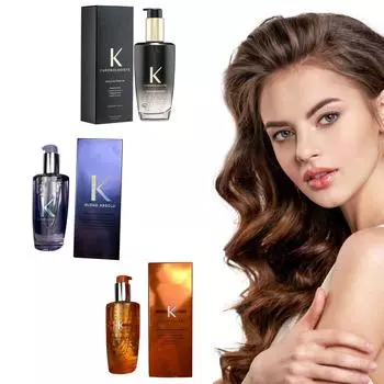 Масло для ухода за волосами Масло для ухода за вьющимися волосами Многофункциональное масло для укладки волос 100 мл One Size чёрный