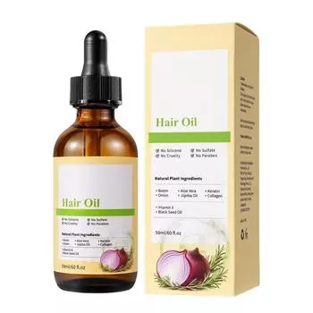 Масло для ухода за волосами с биотином 59 мл Уход за волосами Питательное для уменьшения пушистости One Size