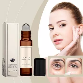 Масло для век Eye Roller Oil уменьшает мелкие морщины, увлажняет и питает кожу вокруг глаз для ежедневного массажа 10 мл One Size