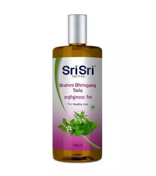 Масло для волос Брахми Брингарадж (100 мл), Brahmi Bhringaraj Taila For Healthy Hair, Sri Sri Tattva 100ml
