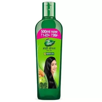 Масло для волос Dabur Brahmi Amla - 500 мл | Для сильных, длинных и густых волос | Питает кожу головы | Контролирует выпадение волос, укрепляет волосы и способствует их росту