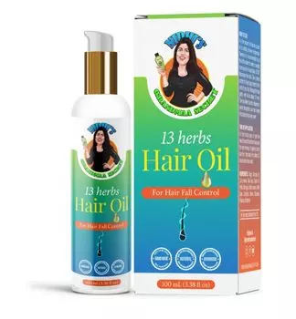 Масло для волос NIDHI S GRANDMAA SECRET 13 Herbs - Масло для волос ручной работы - Масло для контроля выпадения волос для сухих поврежденных волос - 100 мл 100 ml