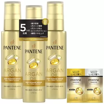 Масло для волос Pantene Treatment 70 мл x Deep Damage Repair Non-Rinse 3+(10г+10г) [Оптовая покупка/бонус включен]