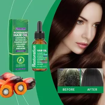 Масло для волос Rosmarinus питает, укрепляет и увлажняет волосы, питает, увлажняет, ухаживает за гладкими волосами 50 мл One Size