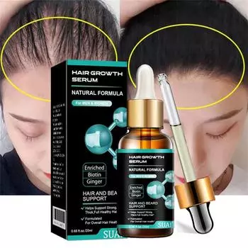 Масло для волос, рост волос, против выпадения волос, глубокое увлажнение для сухих, поврежденных и жестких волос.20 мл One Size