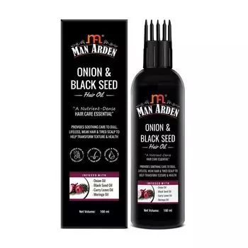 Масло для волос с Луком и Черным тмином (100 мл), Onion & Black Seed Hair Oil, Man Arden