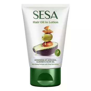 Масло для волос Sesa в лосьоне | Замена нелипкого масла | Брингарадж и 17 аюрведических трав с 7 питательными маслами и витамином Е |100 мл (Пакет из 1) 100 ml