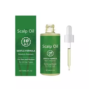 МАСЛО ДЛЯ ВОЛОС, ПОДХОДИТ ДЛЯ ВСЕХ ТИПОВ ВОЛОС, ПИТАЕТ КОЖУ ГОЛОВЫ, УЛУЧШАЕТ КРОВООБРАЩЕНИЕ, УСТРАНЯЕТ ЗУД И СУХОСТЬ КОЖИ ГОЛОВЫ 60 мл One Size зелёный