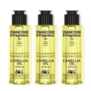 Масло камелии Franceoise Масло камелии Преимущества Camellia Skin Vitality Масло для волос Эссенция для волос 100мл 1+1+1, 3 шт.