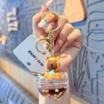 Масло Капибара Морская свинка Брелок Капибара Кивающая голова Подвеска для рюкзака Капибара Брелок Подвески style D