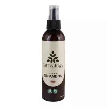 Масло кунжутное косметическое (200 мл), Pure Sesame Oil, Tattvalogy 16.625