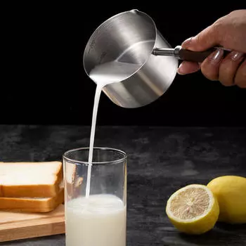 Масло Маленькая кастрюля для плавления масла Деревянная ручка Многофункциональная мини-сковорода для приготовления омлета для автофургона