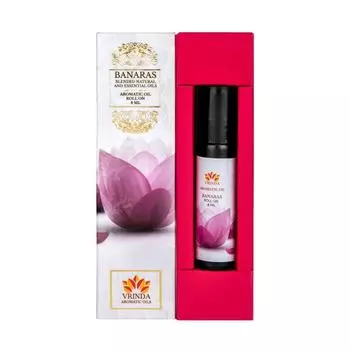 Масло-роллер Банарас (8 мл), Banaras Aromatic Oil Roller Bottle, Vrindaam