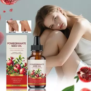 Масло семян граната, улучшает эластичность кожи, способствует питанию кожи головы, для ухода за кожей и волосами, 60 мл One Size