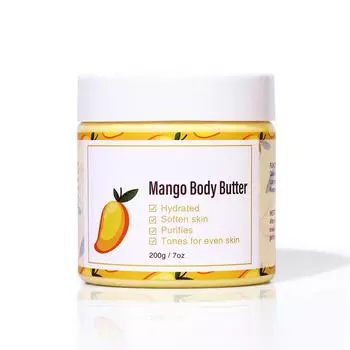 Масло ши для тела Растительный увлажняющий крем для ухода за телом 200 мл One Size жёлтый