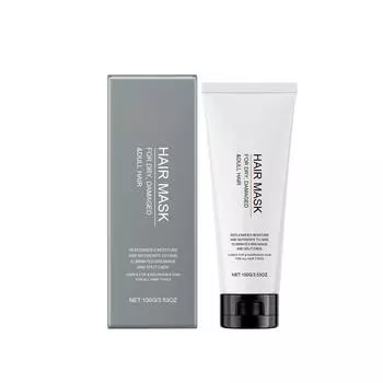 Масло ши глубоко питает и восстанавливает поврежденные волосы. Маска для волос делает волосы сильными и блестящими. белый