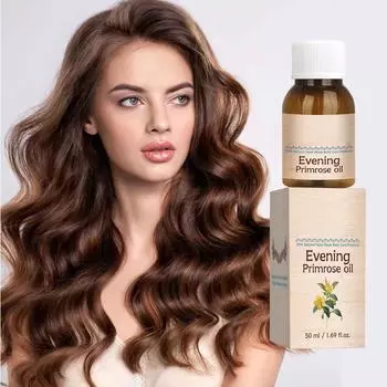 Масло вечерней примулы для волос для истонченных, поврежденных и ломких волос укрепляет волосяные фолликулы и уменьшает выпадение волос 50 мл One Size