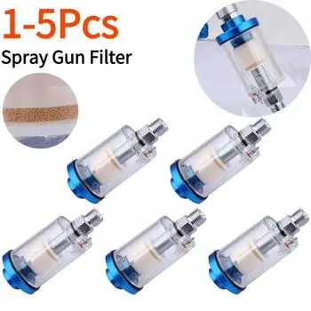 Масло-водоотделитель Краскопульт Фильтр для отделения масла и воды 1/4-дюймовый воздушный компрессор Влагоуловитель Воздушный фильтр Регулятор Манометр