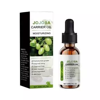 Масло жожоба, увлажняющее масло для лица, волос, кожи и ногтей. Органическое масло жожоба. Премиальное масло для кожи и волос. Антивозрастное масло без холода и гексана, 30 мл. One size белый