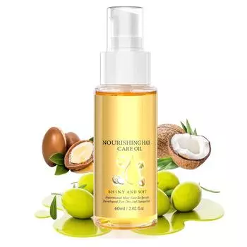 Масло Золотое Оливковое Масло И Е Используются Для Контроля Завивки Питательное Масло Используется Для Ухода За Секущимися Волосами Увеличивает Гладкость 60мл One size белый