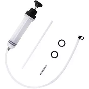 Маслоэкстракционный насос 200 куб.см. Шприц для замены масла Насос для откачки тормозной жидкости Распылитель масла со шлангом Подходит для тормозной жидкости Трансмиссионные масла Охлаждающая жидкость Двигатель 30x6x8cm