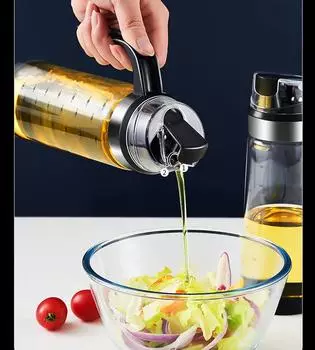 Маслобак из боросиликатного стекла, пищевой, автоматическое открывание и закрывание, герметичность без подвешивания бутылки с маслом, бытовое использование