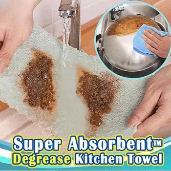 Маслостойкая ткань Коралловое бархатное полотенце для посуды Кухонная тряпка для чистки фиолетовый